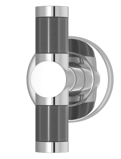 Мебельная ручка TURNSTYLE DESIGNS FACETED BARREL RECESS AMALFINE ALUPEWT