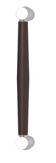 Ручка-скоба TURNSTYLE DESIGNS TUBE LONG STITCH IN COMBINATION LEATHER CHOCOCLATE