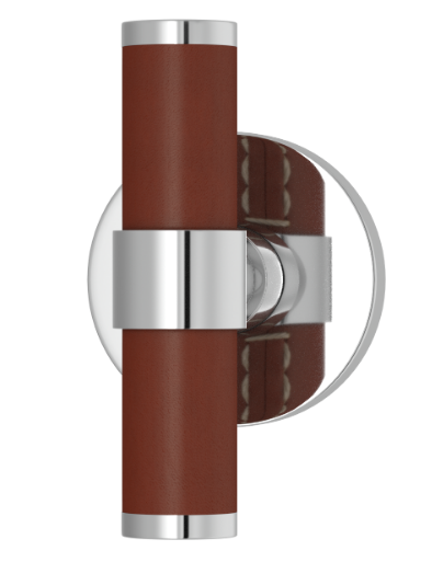 Мебельная ручка TURNSTYLE DESIGNS BARREL STITCH IN STEPPED RECESS LEATHER CHESTNUT