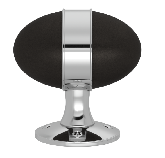 Ручка KNOB TURNSTYLE DESIGNS BANDED EGG COMBINATION AMALFINE BLACK BRONZE