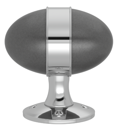 Ручка KNOB TURNSTYLE DESIGNS BANDED EGG COMBINATION AMALFINE ALUPEWT