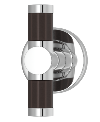 Мебельная ручка TURNSTYLE DESIGNS FACETED BARREL RECESS AMALFINE COCOA