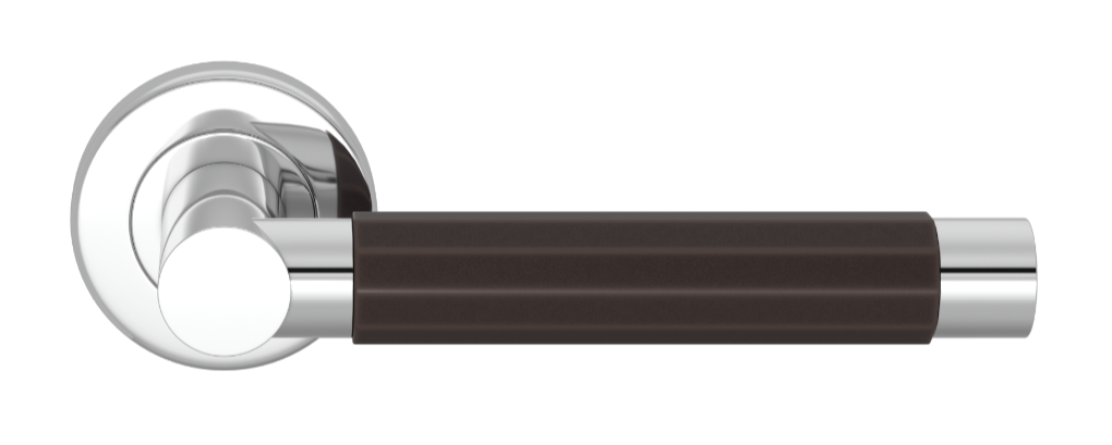 Ручка дверная TURNSTYLE DESIGNS FACETED BARREL RECESS AMALFINE COCOA