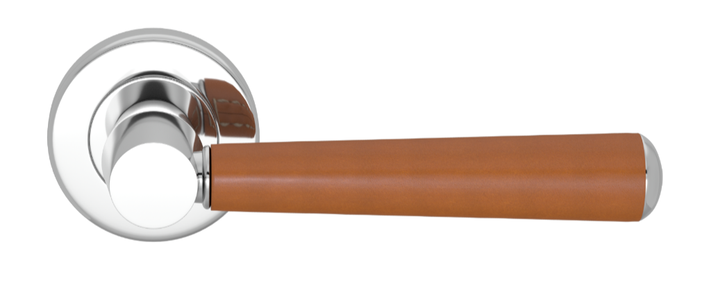 Ручка дверная TURNSTYLE DESIGNS TUBE STITCH IN COMBINATION LEATHER TAN