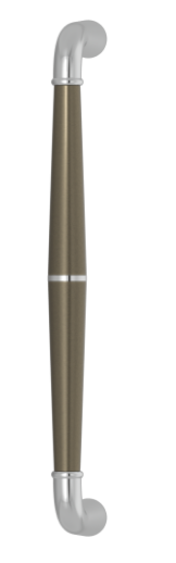 Ручка-скоба TURNSTYLE DESIGNS TUBE GOOSE NECK COMBINATION AMALFINE SILVER BRONZE