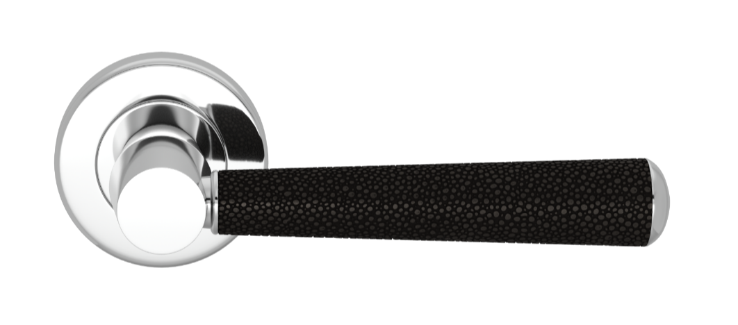 Ручка дверная TURNSTYLE DESIGNS SHAGREEN TUBE COMBINATION AMALFINE BLACK BRONZE