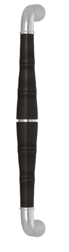 Ручка-скоба TURNSTYLE DESIGNS BAMBOO GOOSE NECK COMBINATION AMALFINE BLACK BRONZE