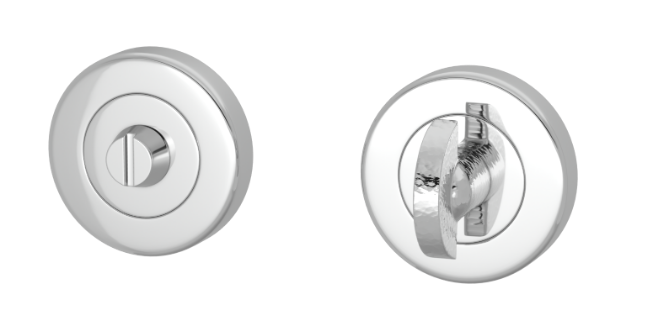 Сантехнический фиксатор TURNSTYLE DESIGNS HAMMERED HALF MOON TURN & RELEASE SET ROUND