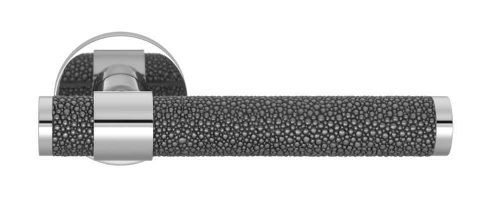 Ручка дверная TURNSTYLE DESIGNS SHAGREEN STEPPED RECESS AMALFINE ALUPEWT