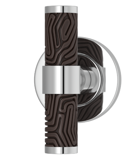 Мебельная ручка TURNSTYLE DESIGNS LABYRINTH STEPPED RECESS AMALFINE COCOA