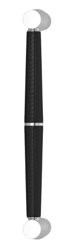 Ручка-скоба TURNSTYLE DESIGNS TUBE SPLIT STITCH OUT COMBINATION LEATHER  BLACK