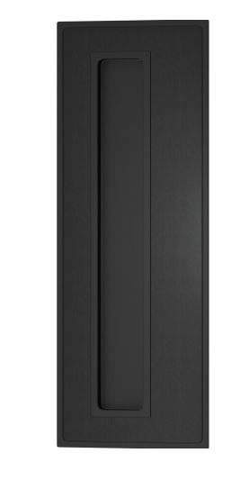 Ручка для раздвижных дверей TURNSTYLE DESIGNS LARGE BORDERED RECESS LEATHER BLACK