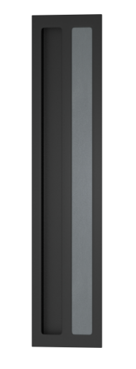 Ручка для раздвижных дверей TURNSTYLE DESIGNS LARGE RECESSED RECESS LEATHER SLATE GREY