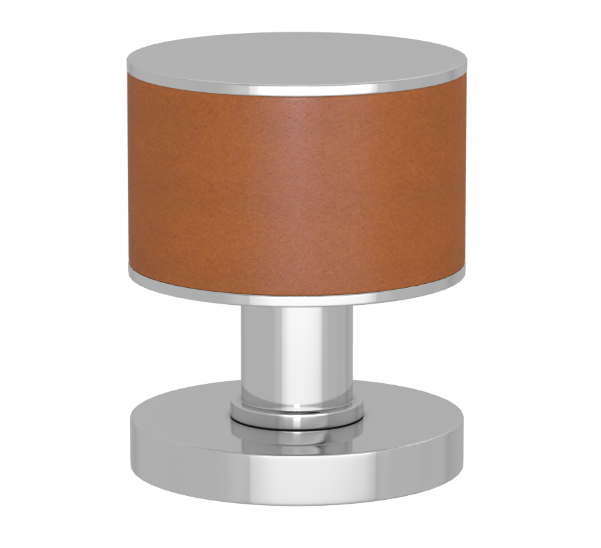 Ручка KNOB TURNSTYLE DESIGNS STACKED BARREL RECESS LEATHER TAN