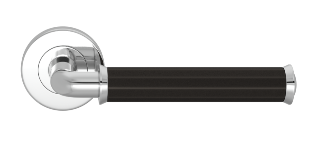 Ручка дверная TURNSTYLE DESIGNS FACETED PIPE RECESS AMALFINE BLACK BRONZE