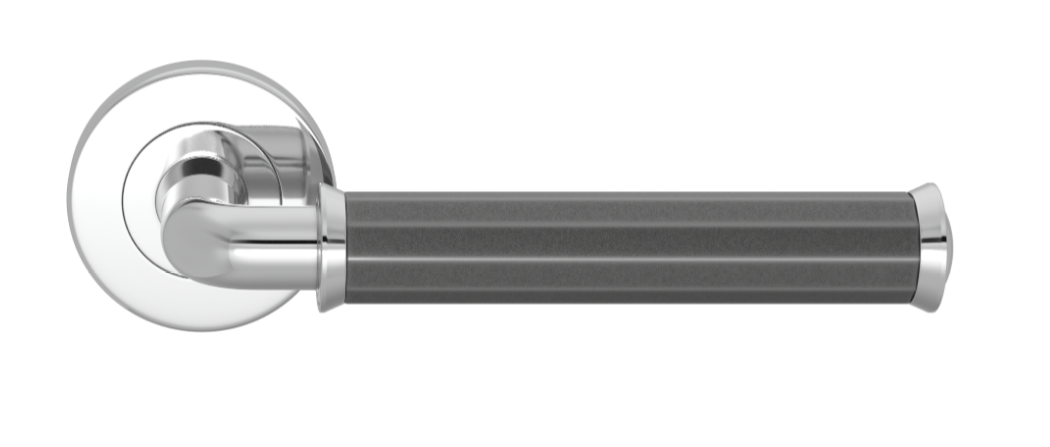 Ручка дверная TURNSTYLE DESIGNS FACETED PIPE RECESS AMALFINE ALUPEWT