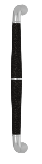 Ручка-скоба TURNSTYLE DESIGNS SHAGREEN TUBE GOOSE NECK COMBINATION AMALFINE BLACK BRONZE