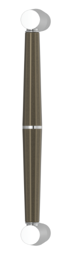 Ручка-скоба TURNSTYLE DESIGNS FACETED TUBE COMBINATION AMALFINE SILVER BRONZE