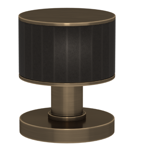 Ручка KNOB TURNSTYLE DESIGNS STACKED FACETED RECESS AMALFINE BLACK BRONZE