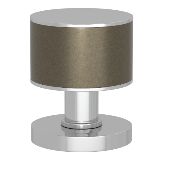 Ручка KNOB TURNSTYLE DESIGNS STACKED BARREL RECESS AMALFINE SILVER BRONZE