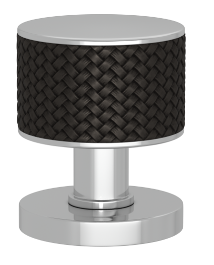 Ручка KNOB TURNSTYLE DESIGNS STACKED WOVEN RECESS AMALFINE BLACK BRONZE