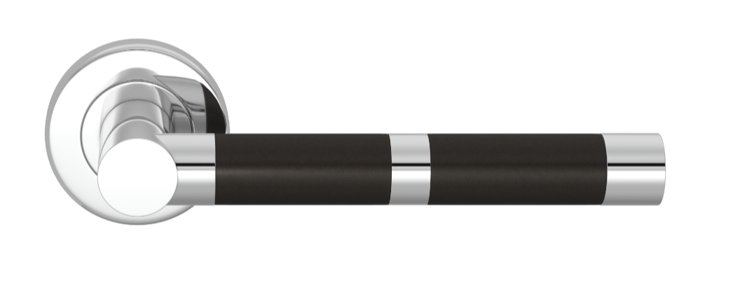 Ручка дверная TURNSTYLE DESIGNS BANDED BARREL RECESS AMALFINE BLACK BRONZE