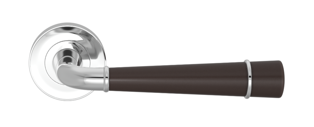 Ручка дверная TURNSTYLE DESIGNS FLUTE GOOSE NECK COMBINATION AMALFINE COCOA