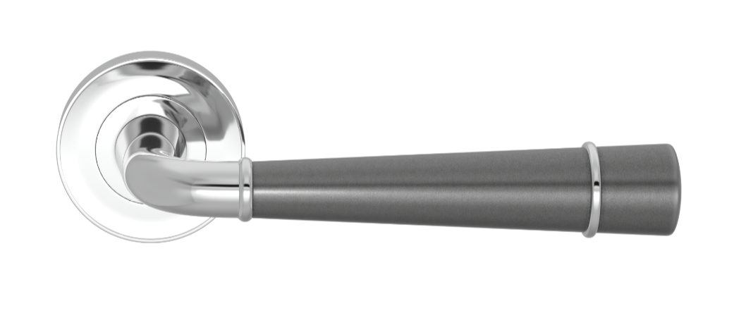 Ручка дверная TURNSTYLE DESIGNS FLUTE GOOSE NECK COMBINATION AMALFINE ALUPEWT