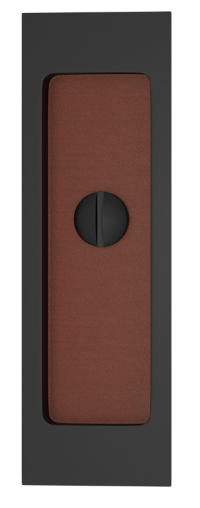 Ручка для раздвижных дверей TURNSTYLE DESIGNS RECTANGLE FLUSH PULL – RELEASE RECESS LEATHER ATTACHE COGNAC