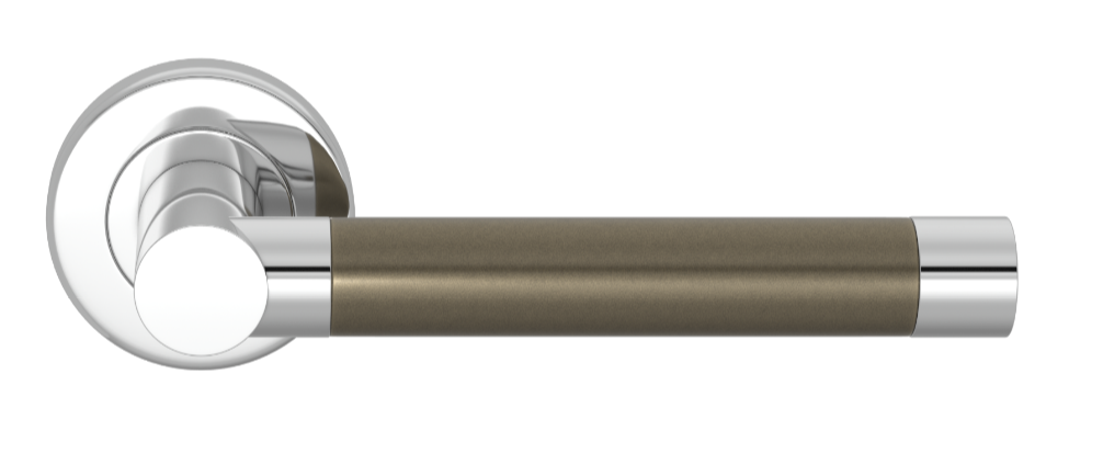 Ручка дверная TURNSTYLE DESIGNS BARREL RECESS AMALFINE SILVER BRONZE