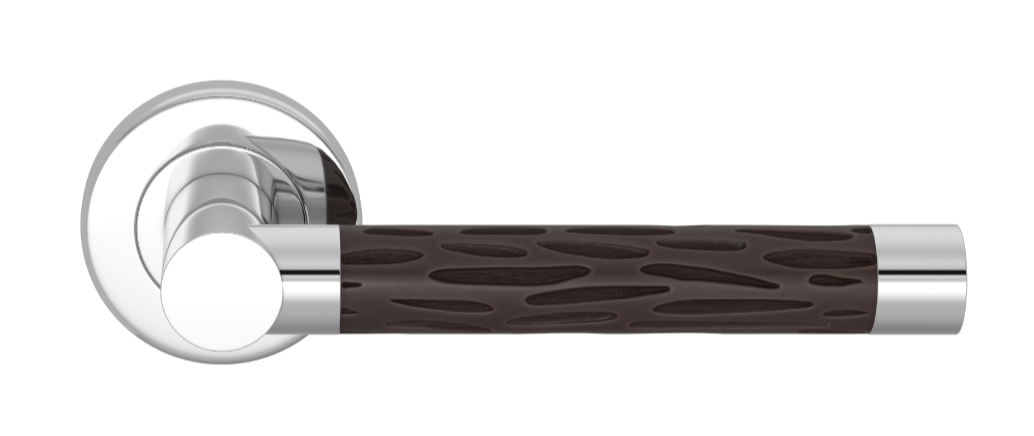 Ручка дверная TURNSTYLE DESIGNS ROUGH CUT RECESS AMALFINE COCOA