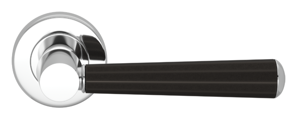 Ручка дверная TURNSTYLE DESIGNS FACETED TUBE COMBINATION AMALFINE BLACK BRONZE