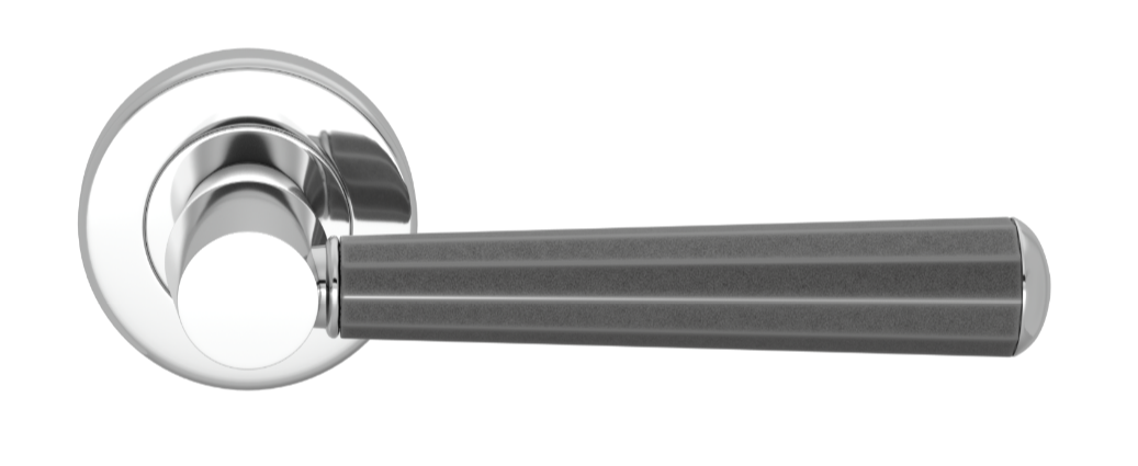 Ручка дверная TURNSTYLE DESIGNS FACETED TUBE COMBINATION AMALFINE ALUPEWT