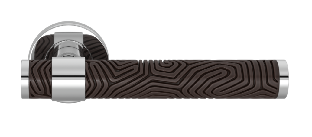 Ручка дверная TURNSTYLE DESIGNS LABYRINTH STEPPED RECESS AMALFINE COCOA
