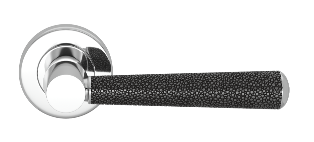 Ручка дверная TURNSTYLE DESIGNS SHAGREEN TUBE COMBINATION AMALFINE ALUPEWT