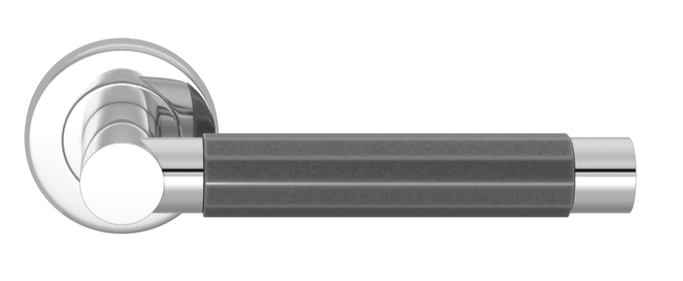 Ручка дверная TURNSTYLE DESIGNS FACETED BARREL RECESS AMALFINE ALUPEWT