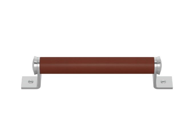 Ручка-скоба TURNSTYLE DESIGNS BARREL BRACKET RECESS LEATHER CHESTNUT