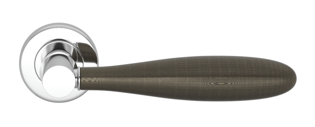 Ручка дверная TURNSTYLE DESIGNS BULLET COMBINATION AMALFINE SILVER BRONZE