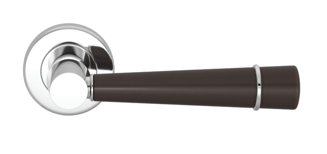 Ручка дверная TURNSTYLE DESIGNS FLUTE COMBINATION AMALFINE COCOA