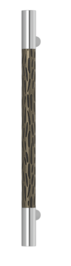 Ручка-скоба TURNSTYLE DESIGNS ROUGH CUT RECESS AMALFINE SILVER BRONZE