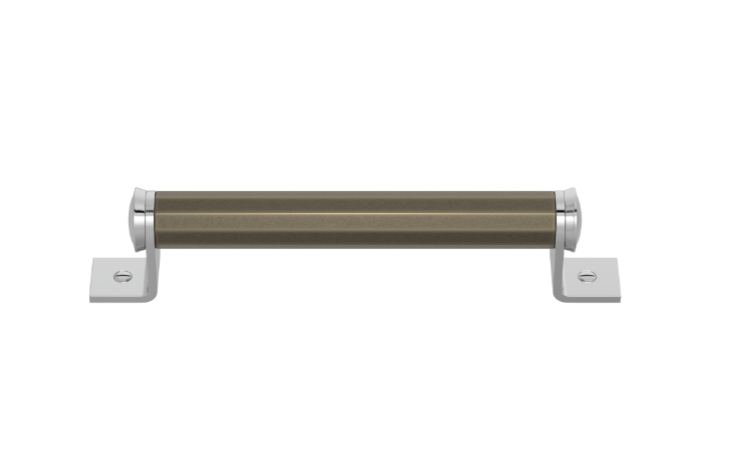 Ручка-скоба TURNSTYLE DESIGNS FACETED BRACKET AMALFINE SILVER BRONZE
