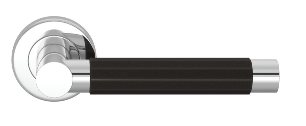 Ручка дверная TURNSTYLE DESIGNS FACETED BARREL RECESS AMALFINE BLACK BRONZE