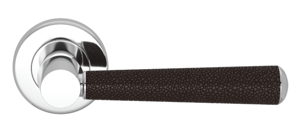 Ручка дверная TURNSTYLE DESIGNS SHAGREEN TUBE COMBINATION AMALFINE COCOA