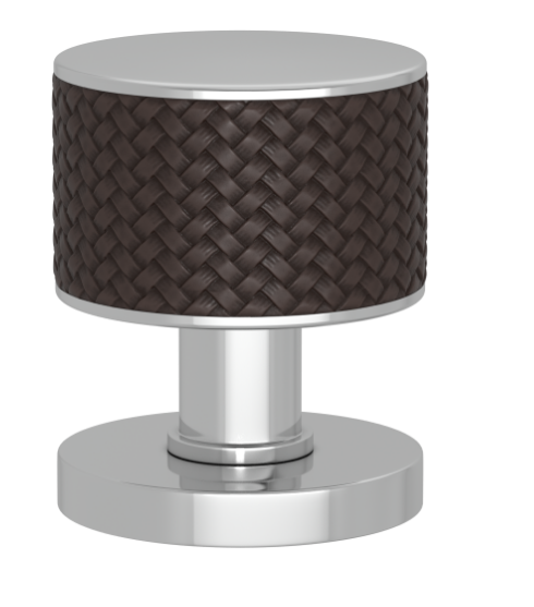 Ручка KNOB TURNSTYLE DESIGNS STACKED WOVEN RECESS AMALFINE COCOA