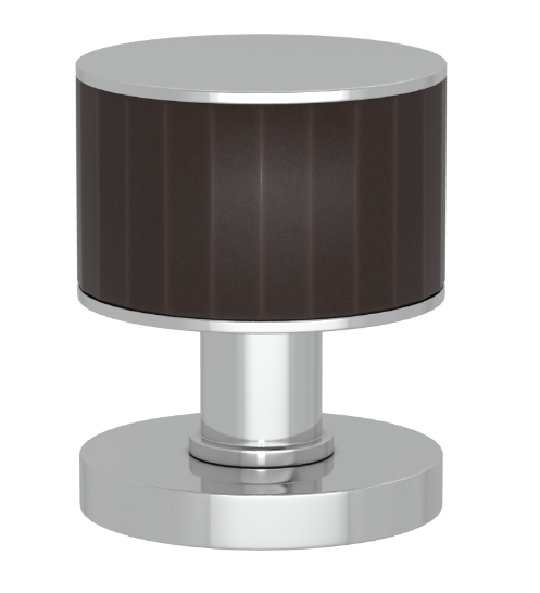 Ручка KNOB TURNSTYLE DESIGNS STACKED FACETED RECESS AMALFINE COCOA