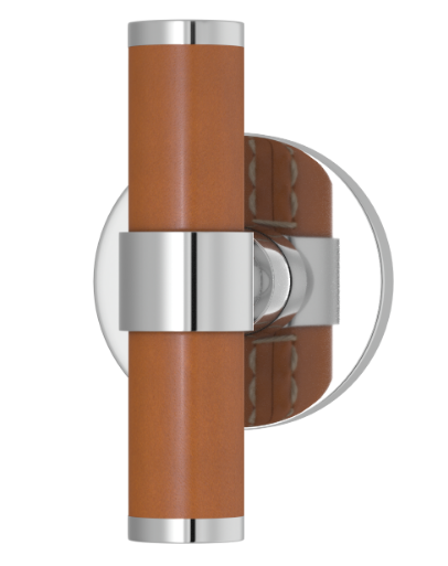 Мебельная ручка TURNSTYLE DESIGNS BARREL STITCH IN STEPPED RECESS LEATHER TAN