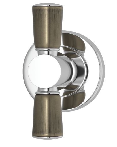 Мебельная ручка TURNSTYLE DESIGNS BAMBOO COMBINATION AMALFINE SILVER BRONZE