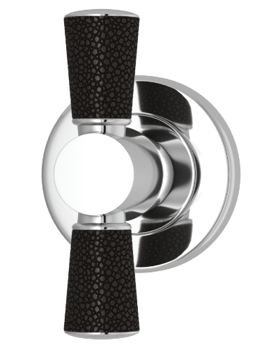 Мебельная ручка TURNSTYLE DESIGNS SHAGREEN TUBE COMBINATION AMALFINE BLACK BRONZE
