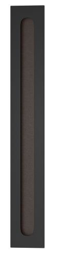 Ручка для раздвижных дверей TURNSTYLE DESIGNS SLIMLINE FLUSH PULL RECESS LEATHER BLACK TEA