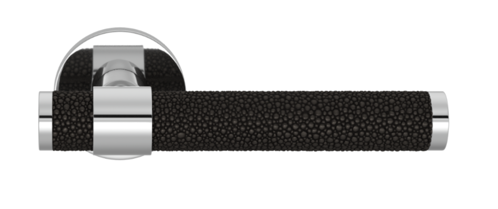 Ручка дверная TURNSTYLE DESIGNS SHAGREEN STEPPED RECESS AMALFINE BLACK BRONZE